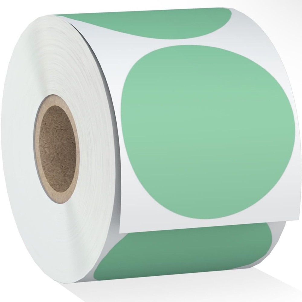 Green Custom QR Code Or Thank You Stickers! 100pcs
